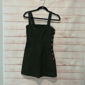 Olive Overall Dress